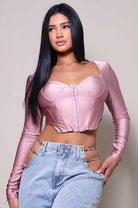 Taking Chances Corset Tops tops Epicplacess S Rose Pink 