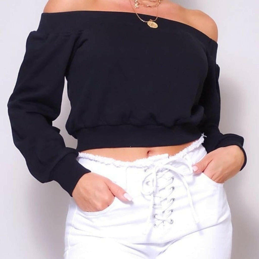 Epicplacess tops Small / Black / UNITED STATES Wanderlust Vibes Off Shoulder Tops