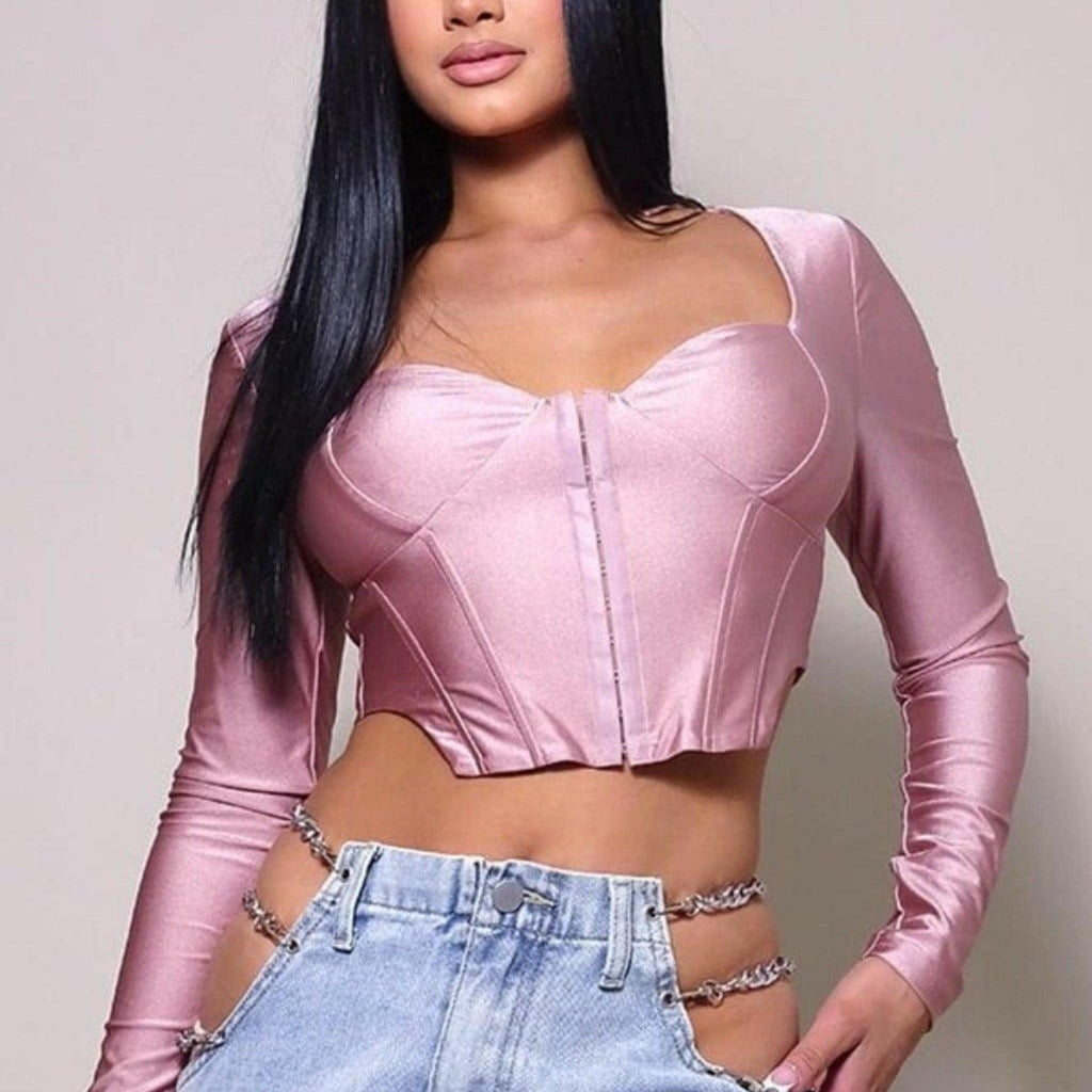 Epicplacess tops Small / ROSE PINK / UNITED STATES Taking Chances Corset Tops CT10245