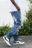 Through It Ripped Skinny Flared Jeans - Blue JEANS Epicplacess   