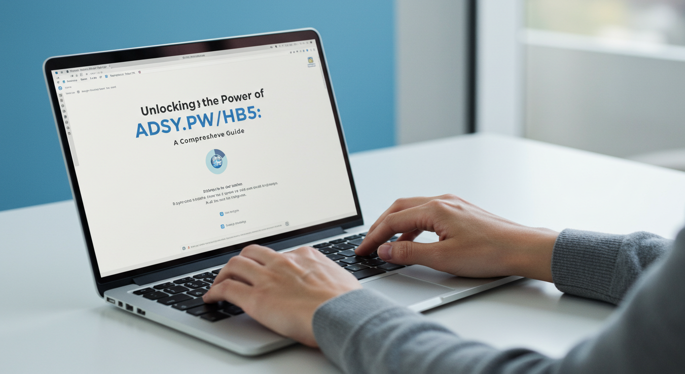 Illustration of Adsy.pw/hb5 link redirection process