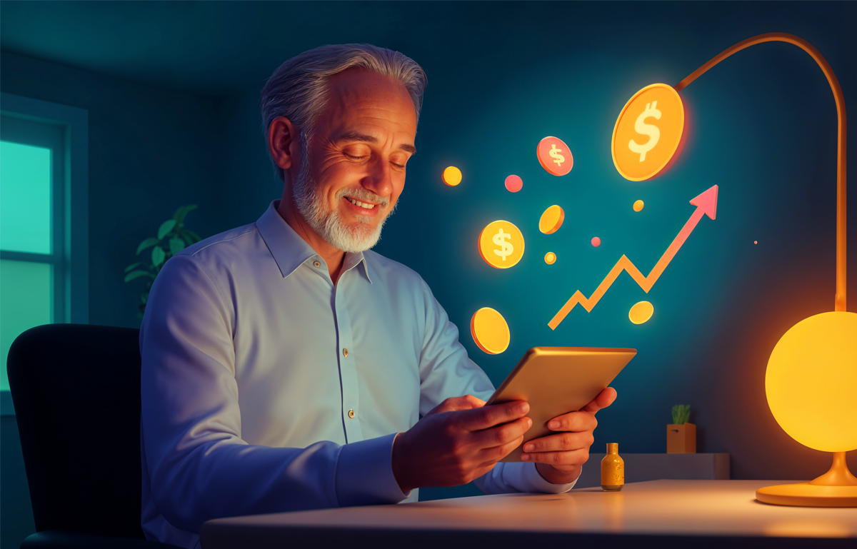 Lessinvest.com dashboard interface showcasing modern investment tools